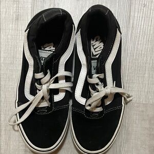 Vans Black and White High-Top Sneakers
